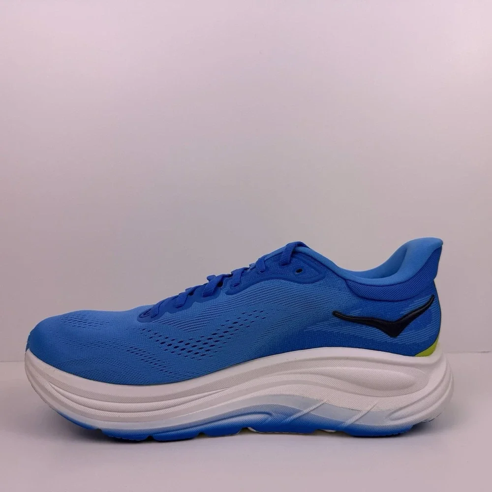 Hoka One One Clifton 11 Running Shoes Men Size 10D Blue/White 1176572 VSF Sample